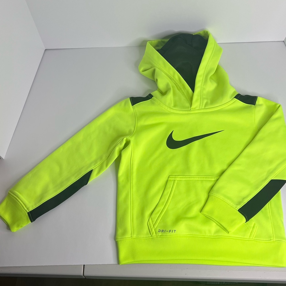 NWOT Kids Nike hoodie size 3T neon green.